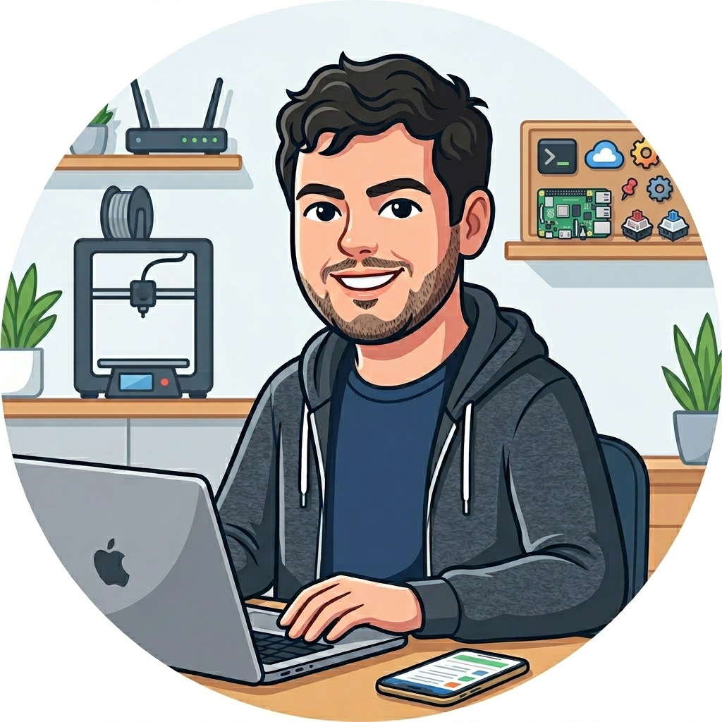 Damian Guppy — cartoon portrait